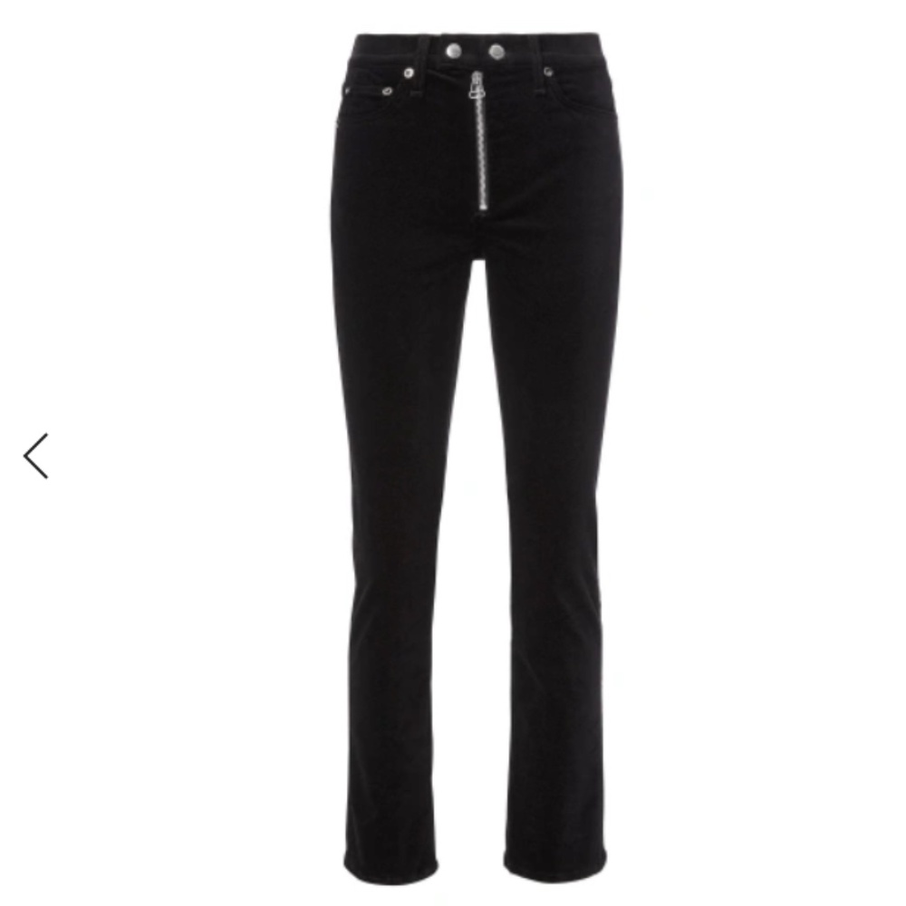 Rag & Bone - Dojo Velvet Pants in Black - 24
